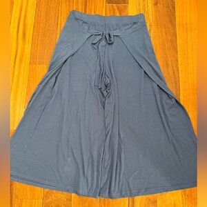 Michael Stars Blue Tie-Waist Wide Leg Pants